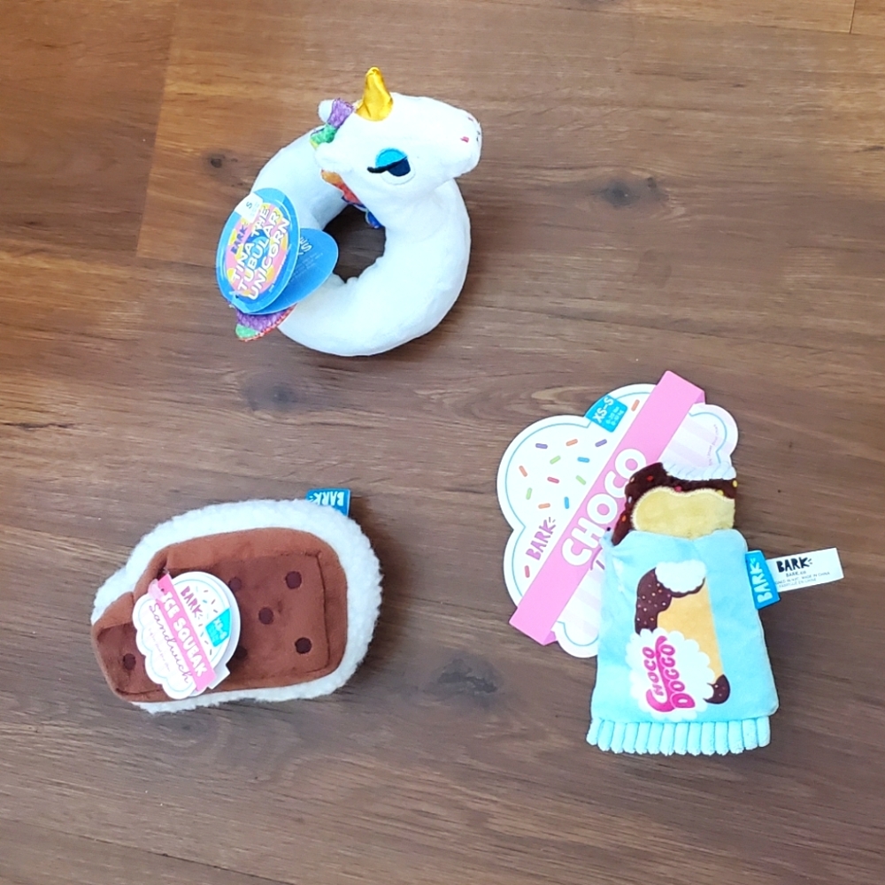 NWT Barkbox dog toys